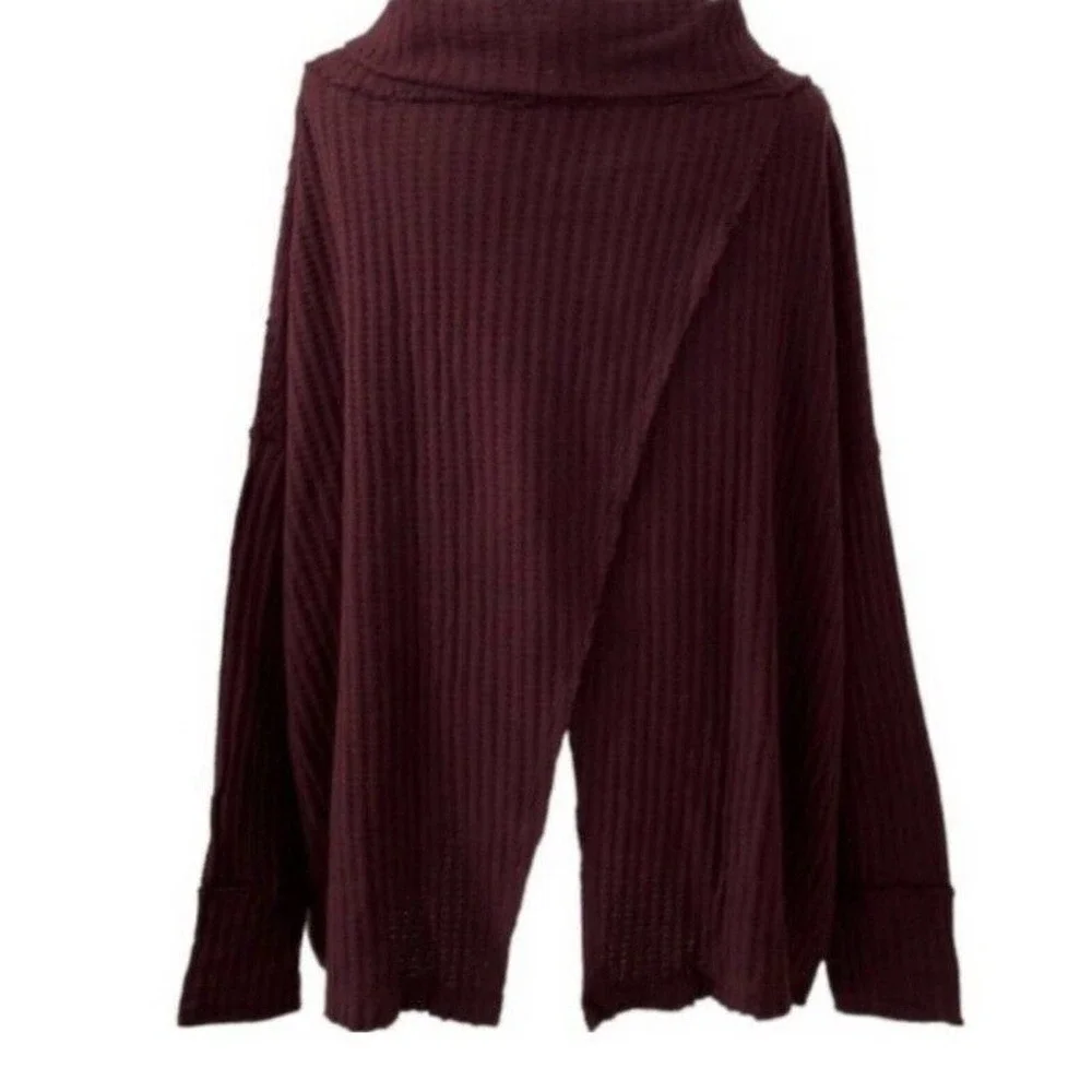 New Free People Juicy Long Sleeve Date Night Waffle Knit Womens Size X-Small